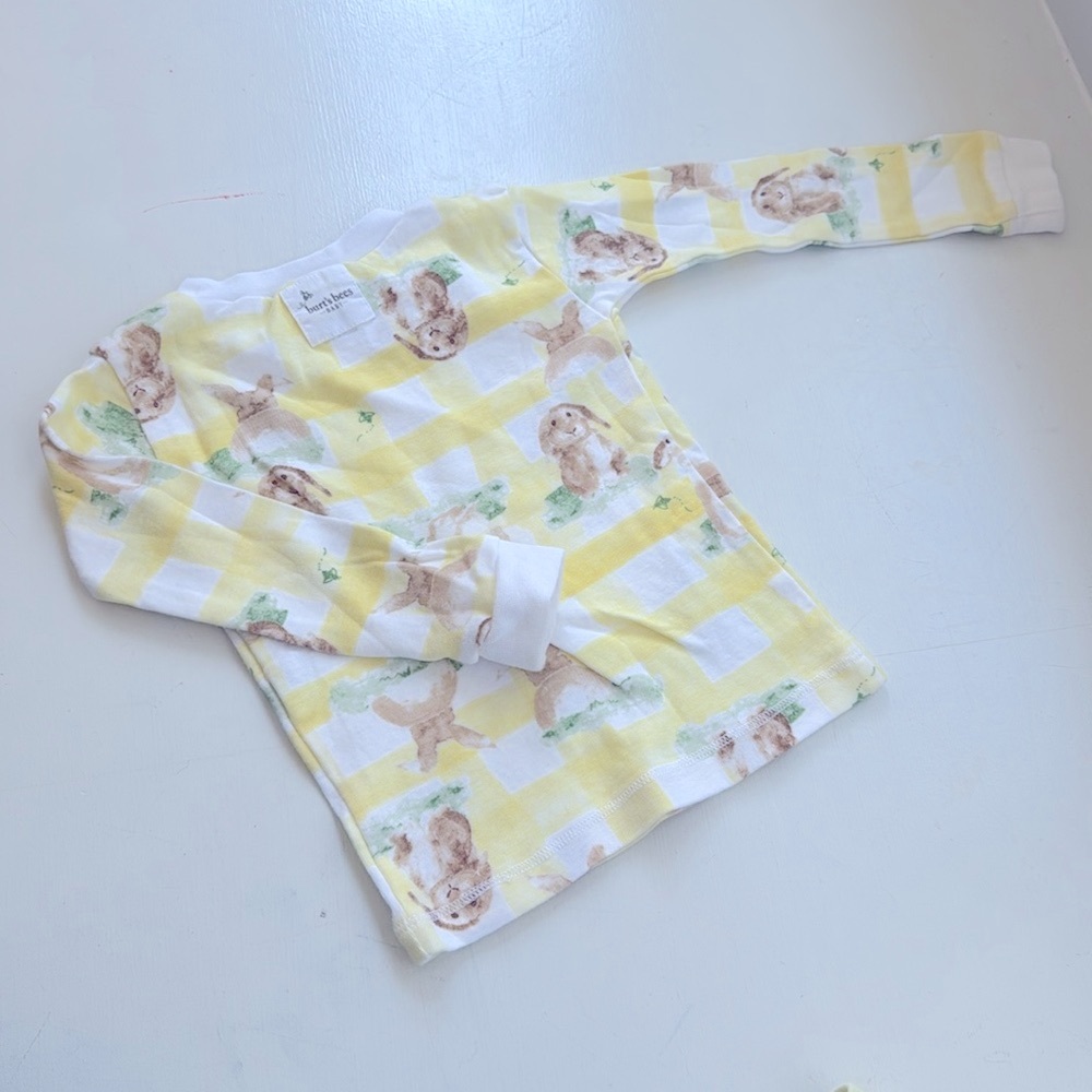 Burt’s Bees Baby Bunny Plaid Organic Cotton Pajamas - Picture 6 of 8